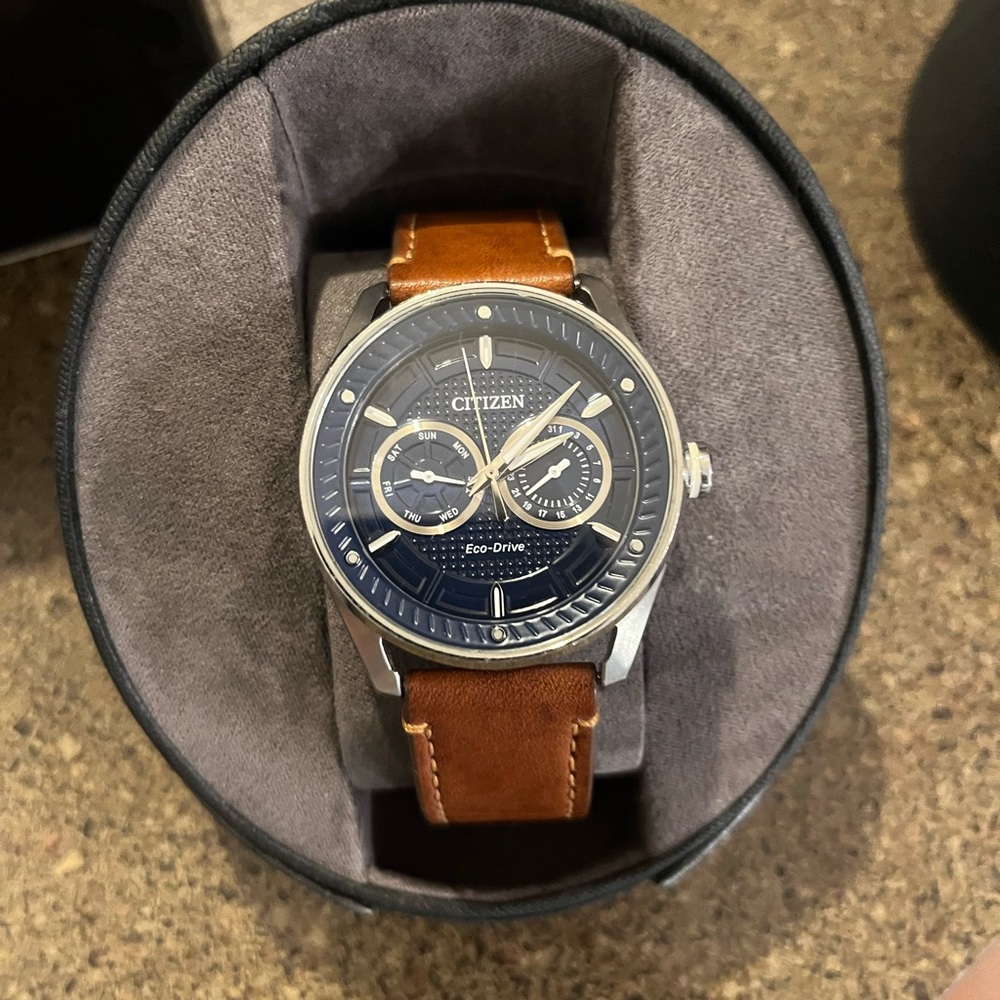 Citizen eco drive watch.